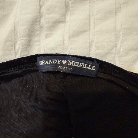 Brandy Melville Black Velvet Camisole - Picture 3 of 4